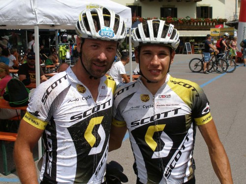 Franz Hofer e Daniele Mensi, terzi nella quarta tappa della Transalp.