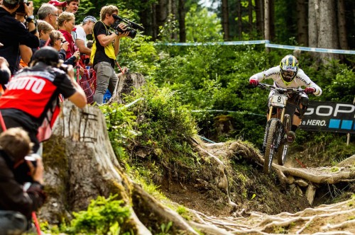 Greg Minnaar in azione a Leogang lo scorso anno. Foto RedBull