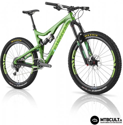 La Santa Cruz Carbon C in colorazione Dark Green & Lime Green.