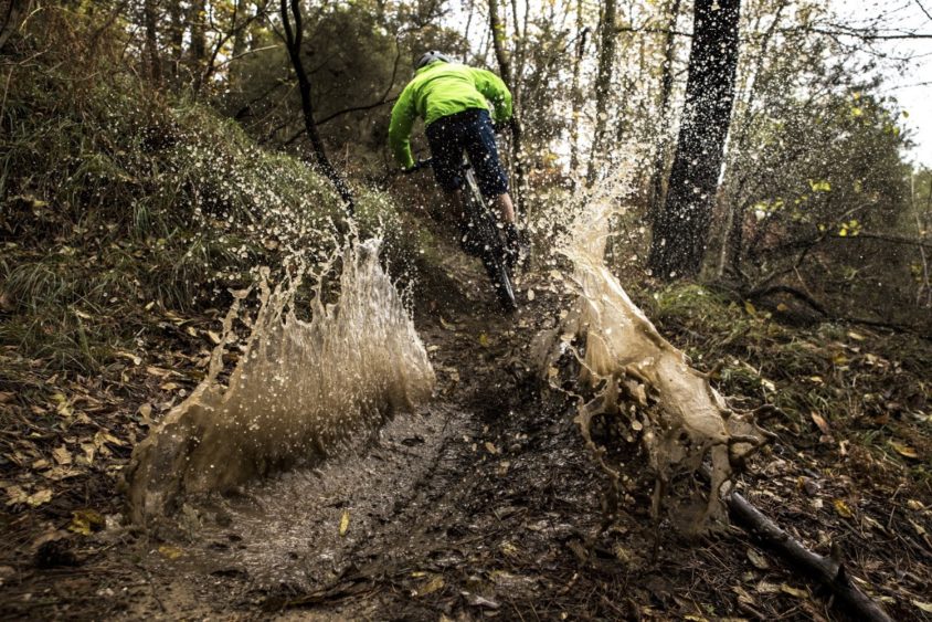 uscire in mtb con la pioggia