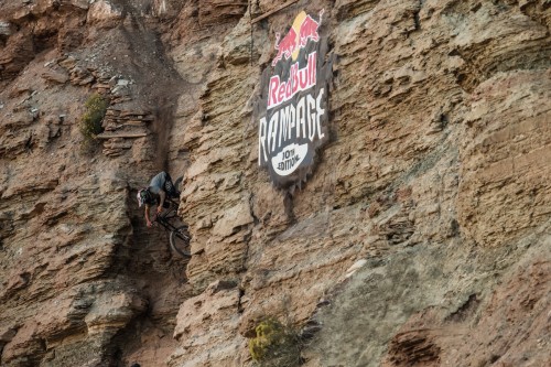 Cam Zink rides during the Red Bull Rampage in Virgin, UT, USA on 14 October, 2015.