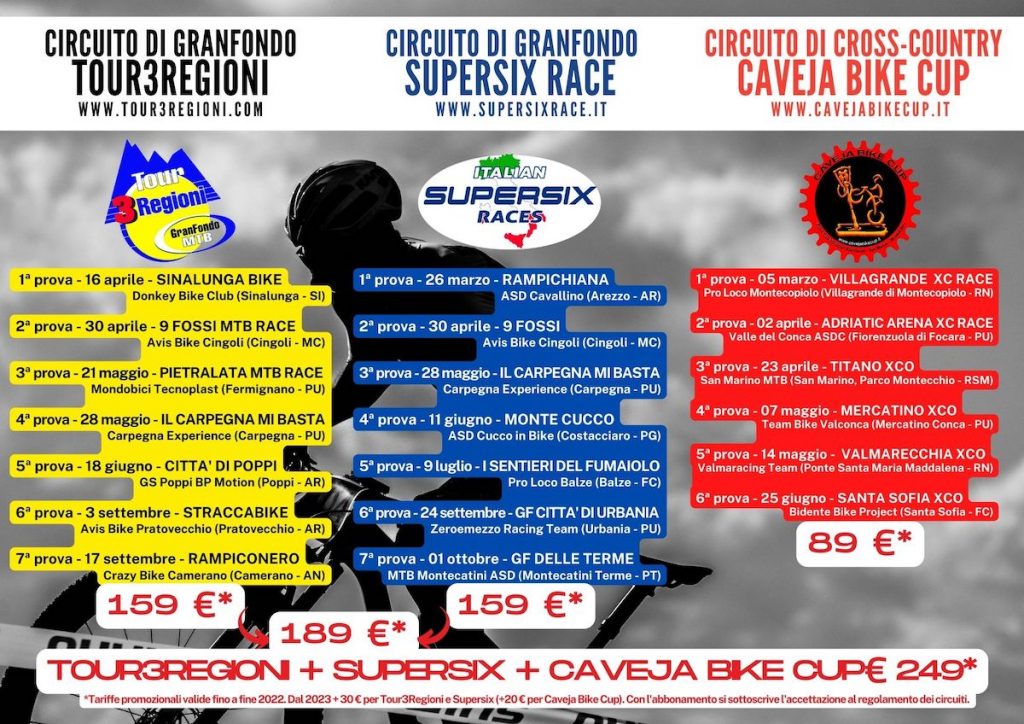 Caveja Bike Cup, Tour3Regioni e SuperSix Race