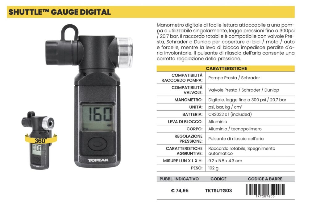 topeak shuttle gauge digital